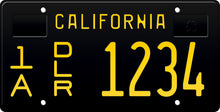 Load image into Gallery viewer, 1965 CALIFORNIA DEALER LICENSE PLATE 6&quot;x12&quot; (156.5mm x 305mm) - California License Plate

