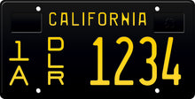 Load image into Gallery viewer, 1966 CALIFORNIA DEALER LICENSE PLATE 6&quot;x12&quot; (156.5mm x 305mm) - California License Plate
