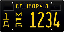 Load image into Gallery viewer, 1966 CALIFORNIA MFG (MANUFACTURER) LICENSE PLATE 6&quot;x12&quot; (156.5mm x 305mm) - California License Plate
