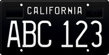 Load image into Gallery viewer, CALIFORNIA LICENSE PLATE
