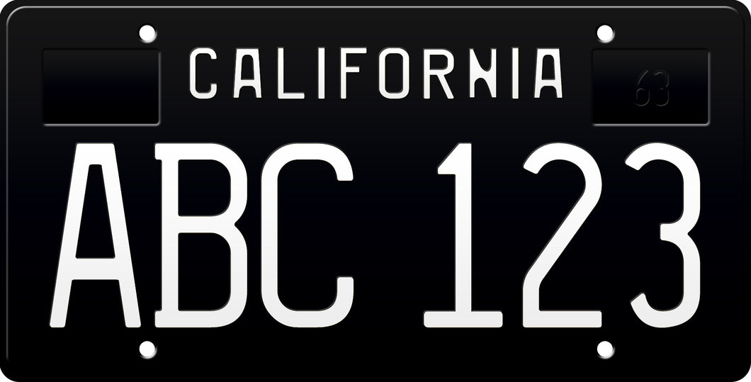 Custom California License Plate / Replica California License Plate -  dmv.ca.gov / California License Plate with YOUR TEXT