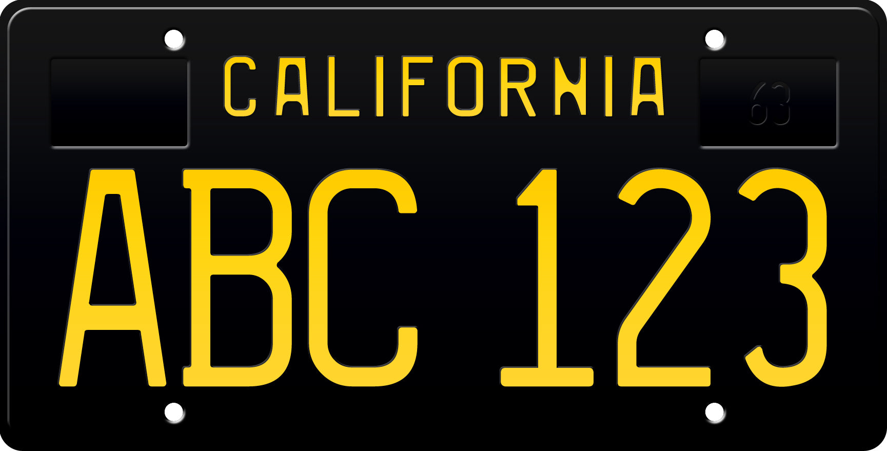 1965 California License Plate Year-of-Manufacture (YOM) Registration Sticker – DMV Compliant