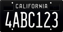 Load image into Gallery viewer, CALIFORNIA LICENSE PLATE
