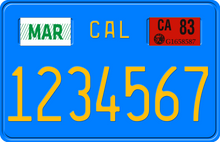 Load image into Gallery viewer, 1983 CALIFORNIA MOTORCYCLE LICENSE PLATE
