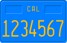Load image into Gallery viewer, 1977 CALIFORNIA MOTORCYCLE LICENSE PLATE
