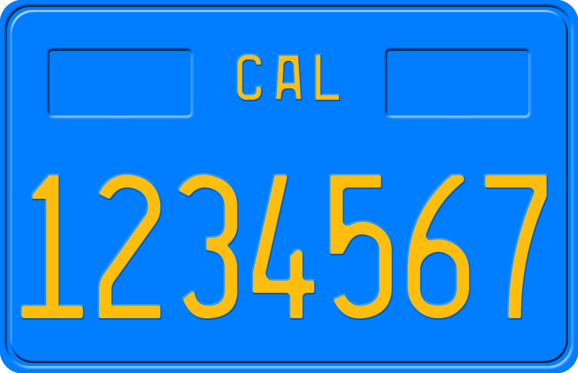 1983カリフォルニアバイクプレートビンテージ