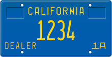 Load image into Gallery viewer, 1982 CALIFORNIA DEALER LICENSE PLATE 6&quot;x12&quot; (156.5mm x 305mm) - California License Plate
