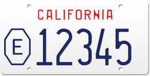 Load image into Gallery viewer, 1990 COUNTY EXEMPT CALIFORNIA LICENSE PLATE
