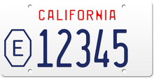 Load image into Gallery viewer, 1990 COUNTY EXEMPT CALIFORNIA LICENSE PLATE
