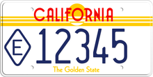 Load image into Gallery viewer, 1982 STATE EXEMPT CALIFORNIA LICENSE PLATE THE GOLDEN STATE

