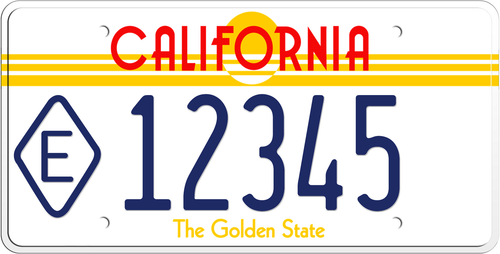 1983 STATE EXEMPT CALIFORNIA LICENSE PLATE THE GOLDEN STATE