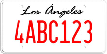 Load image into Gallery viewer, CALIFORNIA WHITE LICENSE PLATE - LOS ANGELES SHOW PLATE
