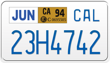 Load image into Gallery viewer, 1994 CALIFORNIA MOTORCYCLE LICENSE PLATE
