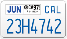 Afbeelding in Gallery-weergave laden, 1997 CALIFORNIA MOTORCYCLE LICENSE PLATE
