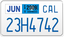 Load image into Gallery viewer, 2009 CALIFORNIA MOTORCYCLE LICENSE PLATE
